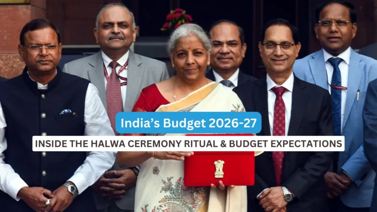 Nirmala sitamraman holding the budget 2026_Decode Journalism