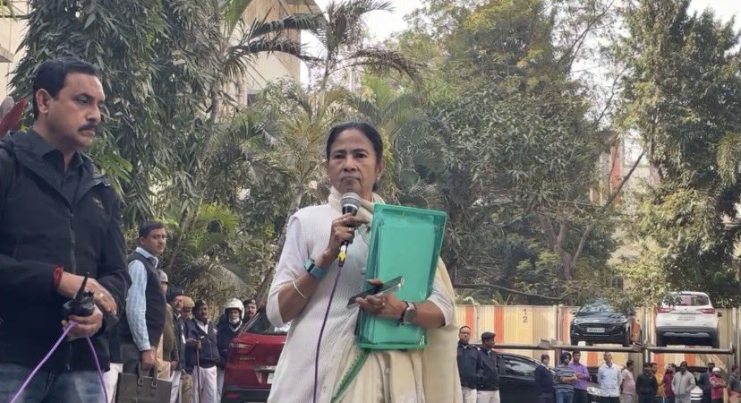 Mamta Bannerjee ED Raid Green Folder