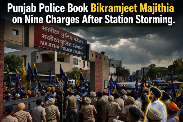 Punjab Police Book Majithia on Nine Charges After Station Storming