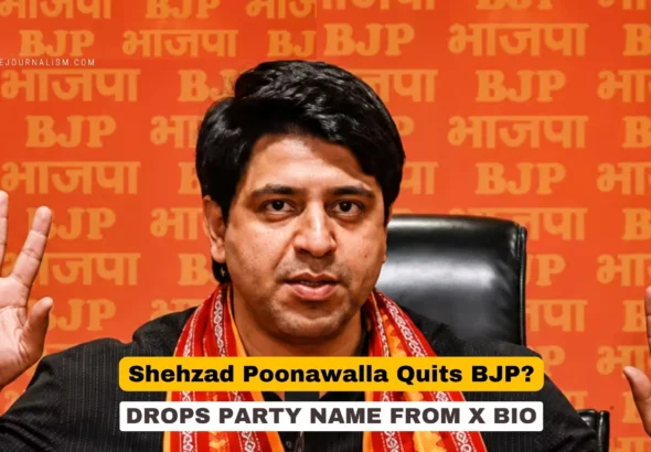 Shehzad Poonawalla, former BJP national spokesperson, pictured during a television debate