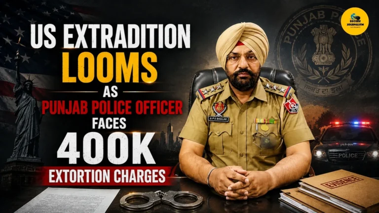 US Extradition Looms as Punjab Police Officer Faces 400K Extortion Charges_Decode Journalism