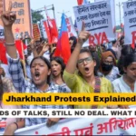 Students marching towards Jharkhand Assembly in Ranchi during JPSC JSSC paper leak protests, August 2026