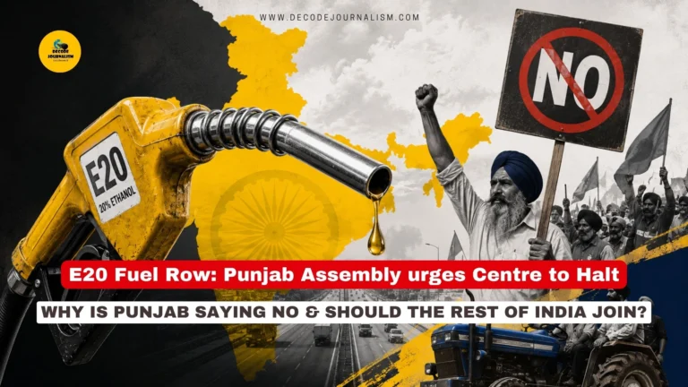 E20 fuel Punjab Vidhan Sabha resolution ethanol blending