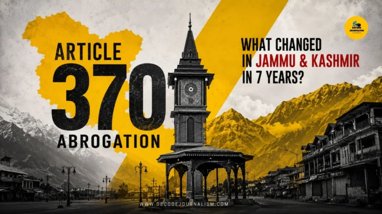 India Article 370 abrogation seven years later, Jammu and Kashmir development and statehood demand