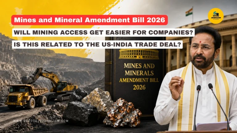 Parliament House in New Delhi where the Mines and Minerals Amendment Bill 2026 was introduced by G Kishan Reddy