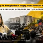 Sheikh Hasina addressing a virtual press conference from New Delhi on Bangladesh return plans